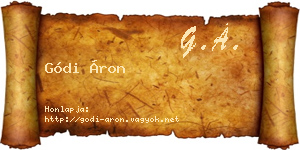 Gódi Áron névjegykártya